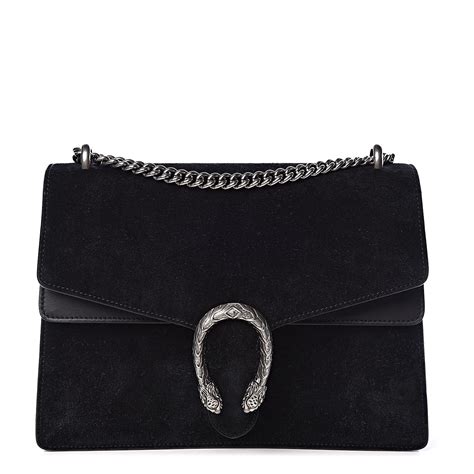 gucci dionysus black suede medium|dionysus black patent leather bag.